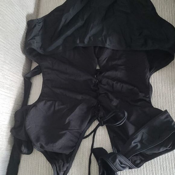 Summer Women Plus Size Deep V Straps One-piece Sli - Picture 4 of 5